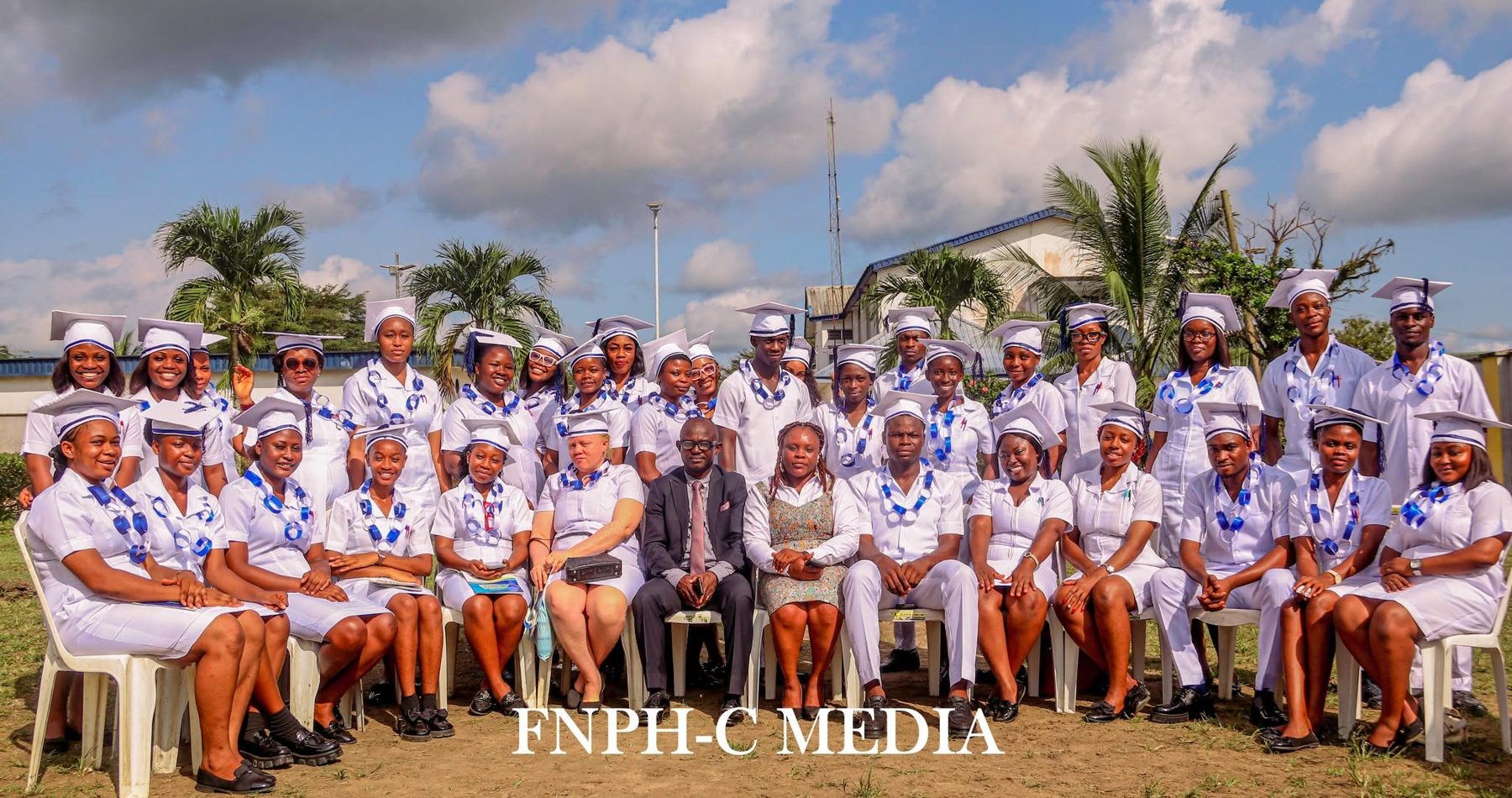 Student nurses of the College at their capping ceremony
